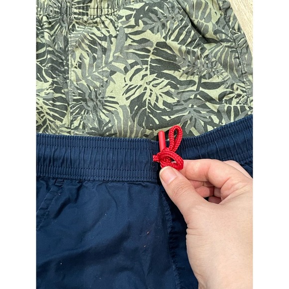 Bundle 2 Boys Swim Trunks Size 6 Green and Blue - Picture 2 of 6